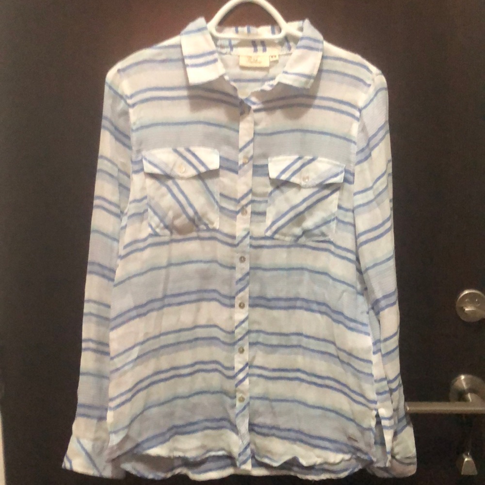 💙Two for $30💙Harlow Stripped Button Up